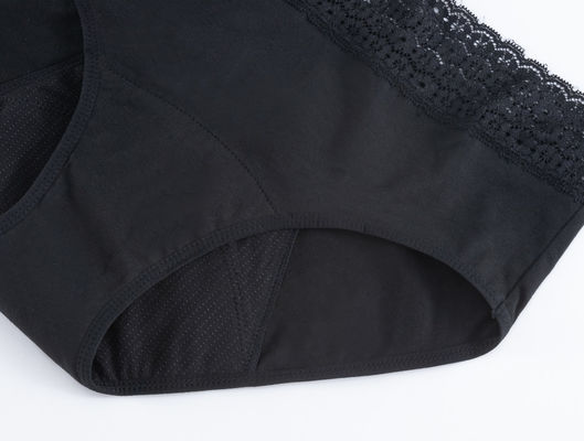 Washable Leak Proof Underwear Menstrual Period Panties Mid Waist Cotton 4 Layer Sanitary