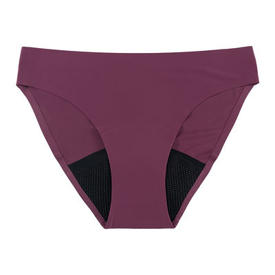 Seamless Period Underwear For Very Heavy Flow Panties 4 Layers Bikini High Elasticity