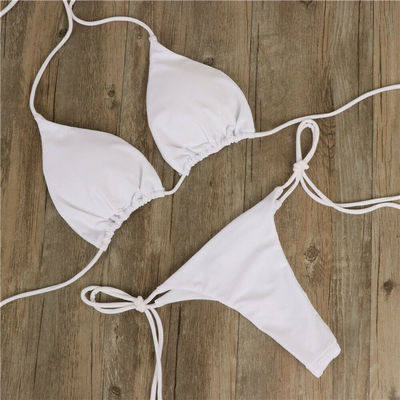 Garter Sexy Lingerie Bra Set With Push Up Bra Swimwear Bikini String Bathing For Fat Women