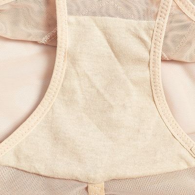 High Rise Tummy Control Underwear Thong Shaping Cotton Crotch See Through Mesh Breathable Briefs