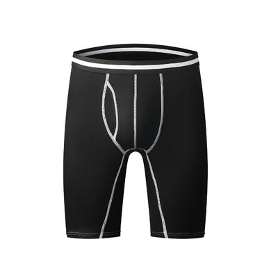 Athletic Fitness Sportswear Mens Boxer Briefs Underwear Long Leg Compression Running