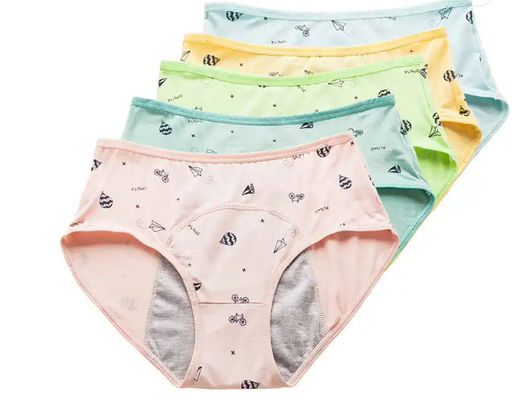 Teen Girls 3 Layers Period Underwear Leakproof Super Absorbent Menstrual Panties For Teenage Girls Physiological Panty