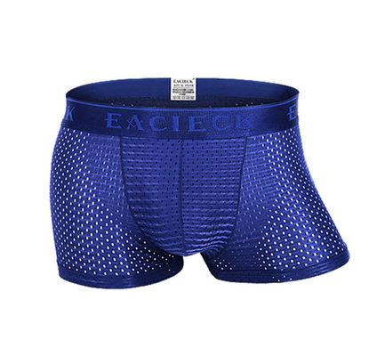 3xl Classic Mens Boxer Shorts Plus Size Mid Waisted Ultra Thin Ice Fiber Mesh Underwear Panties