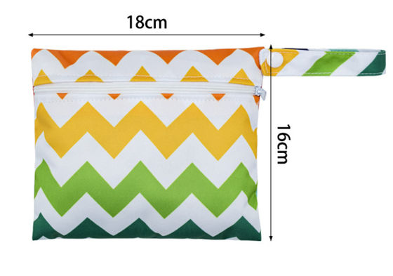 15x18cm Waterproof Menstrual Pad Bag Mini Two Pocket Beach Wet Travel Reusable Period Pads