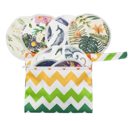 15x18cm Waterproof Menstrual Pad Bag Mini Two Pocket Beach Wet Travel Reusable Period Pads