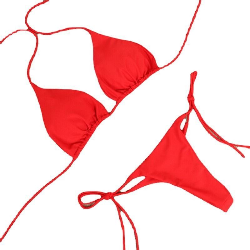 Garter Sexy Lingerie Bra Set With Push Up Bra Swimwear Bikini String Bathing For Fat Women