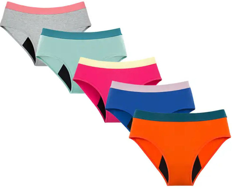 Period Underwear For Teen Period Panties Heavy Flow Organic Cotton Mid Waist Teenagers Panty